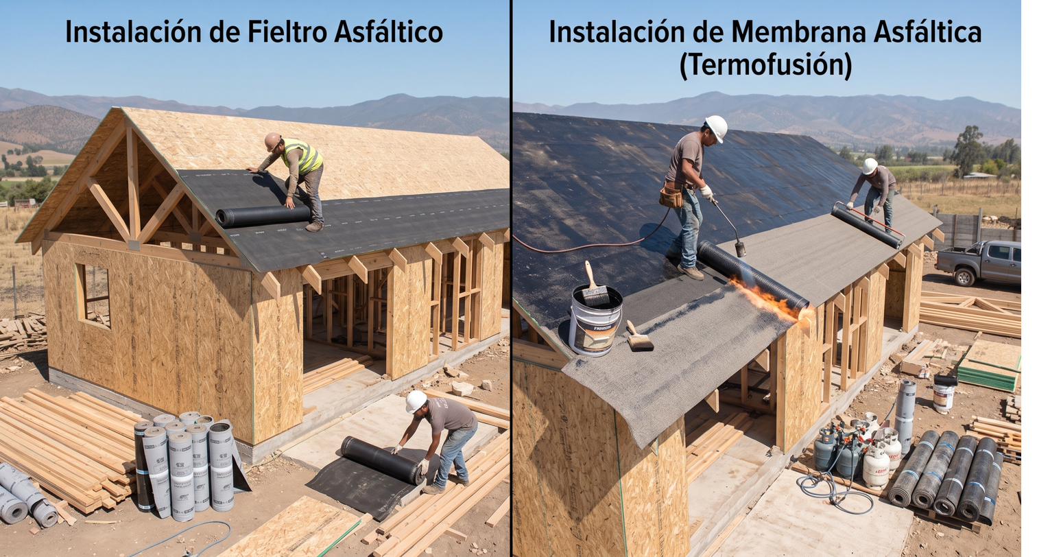 Protección e impermeabilización sobre placas OSB