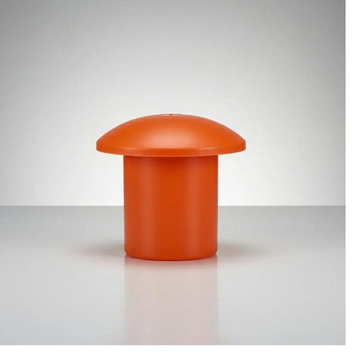 Rebar cap naranjo modelo angosto para fierro de 8 a 18 mm